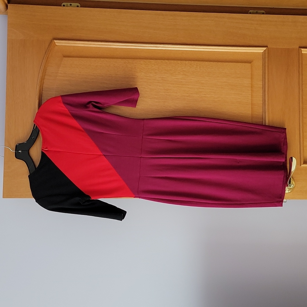 Homeyee Women's Elegant Patchwork Half Sleeve Dre… - image 4